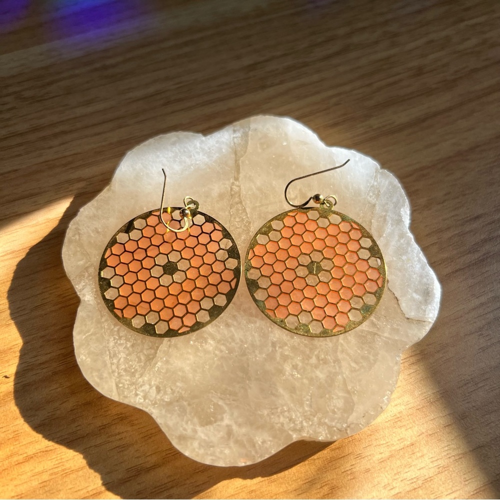 Tiny Deer Studio Translucent Enamel Earrings - image 2